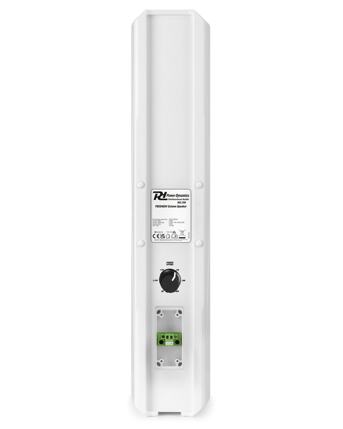 Power Dynamics PDCS403V - Columna acústica 100V Blanca - Tempo Shop