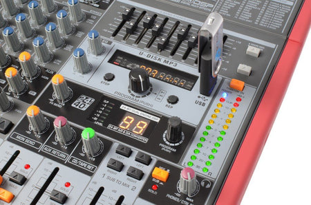 Power Dynamics PDM - S1203 - Mezclador Escenario 12 canales DSP/MP3 - USB Entrada/Salida - Tempo Shop