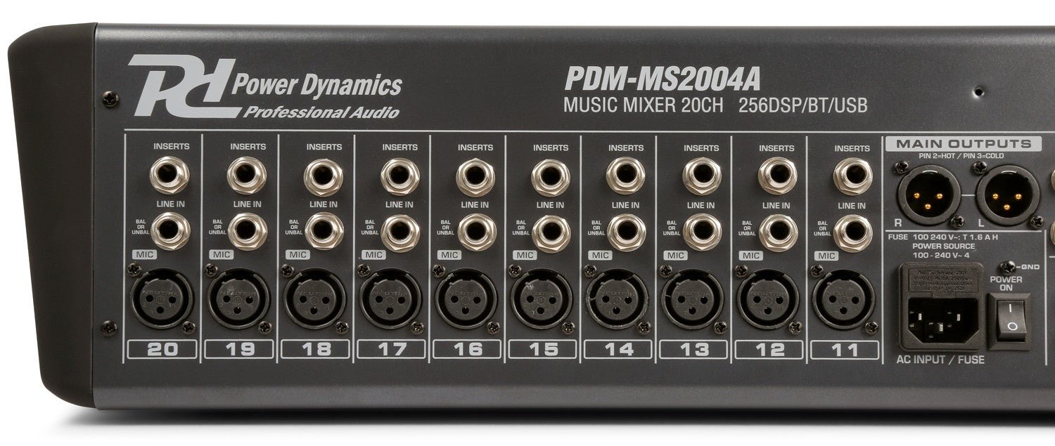 Power Dynamics PDM - S2004 - Mezclador 20 canales Doble uso - Tempo Shop