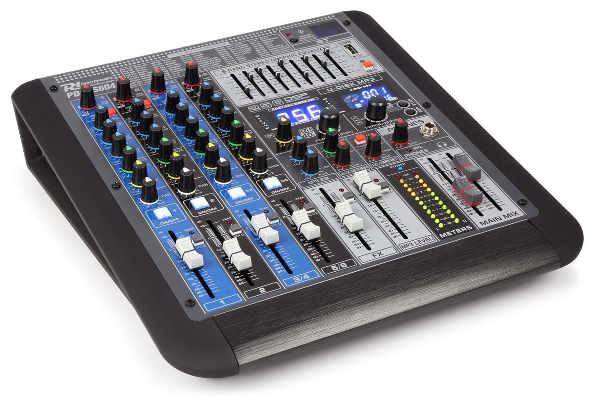 Power Dynamics PDM - S604 - Mezclador analógico 6 canales Profesional - Tempo Shop