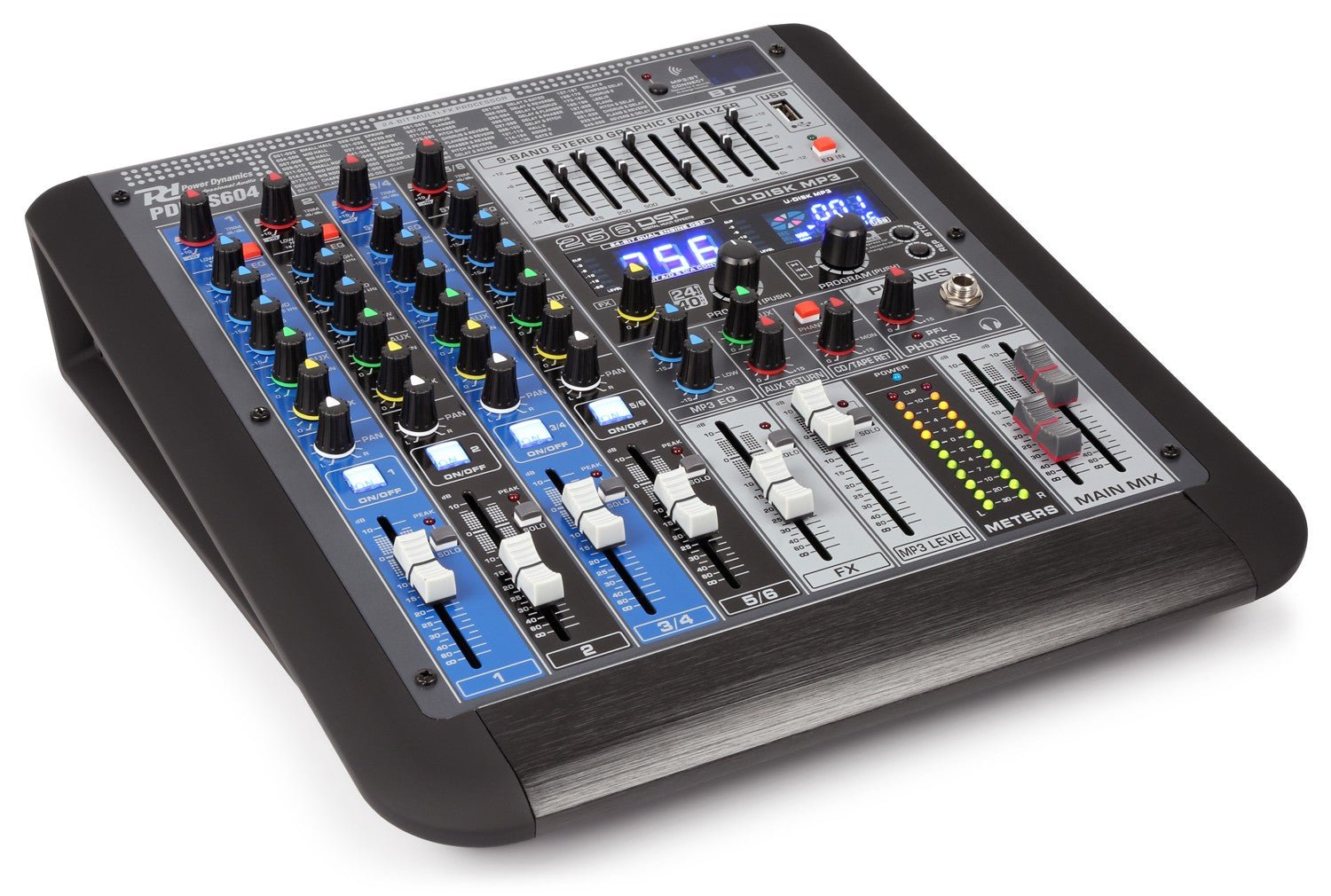 Power Dynamics PDM - S604 - Mezclador analógico 6 canales Profesional - Tempo Shop