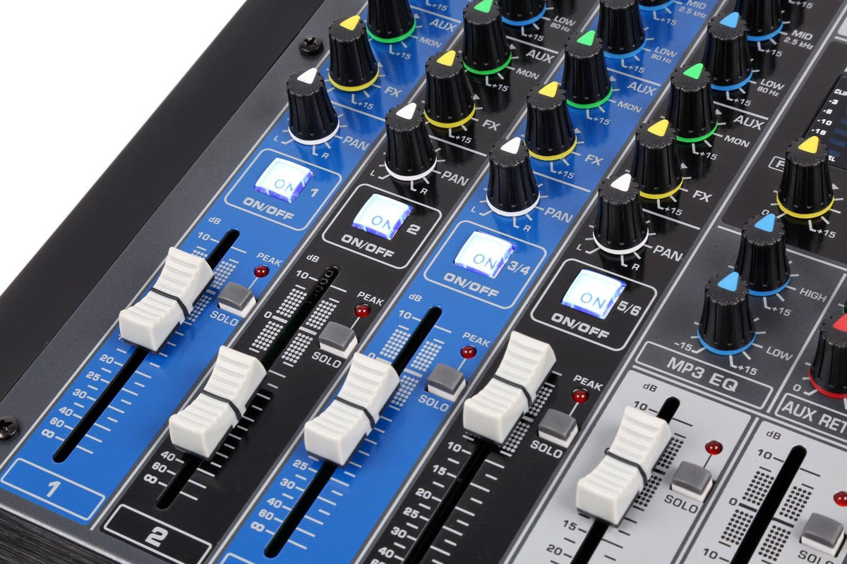 Power Dynamics PDM - S804 - Mezclador analógico 8 canales Profesional - Tempo Shop