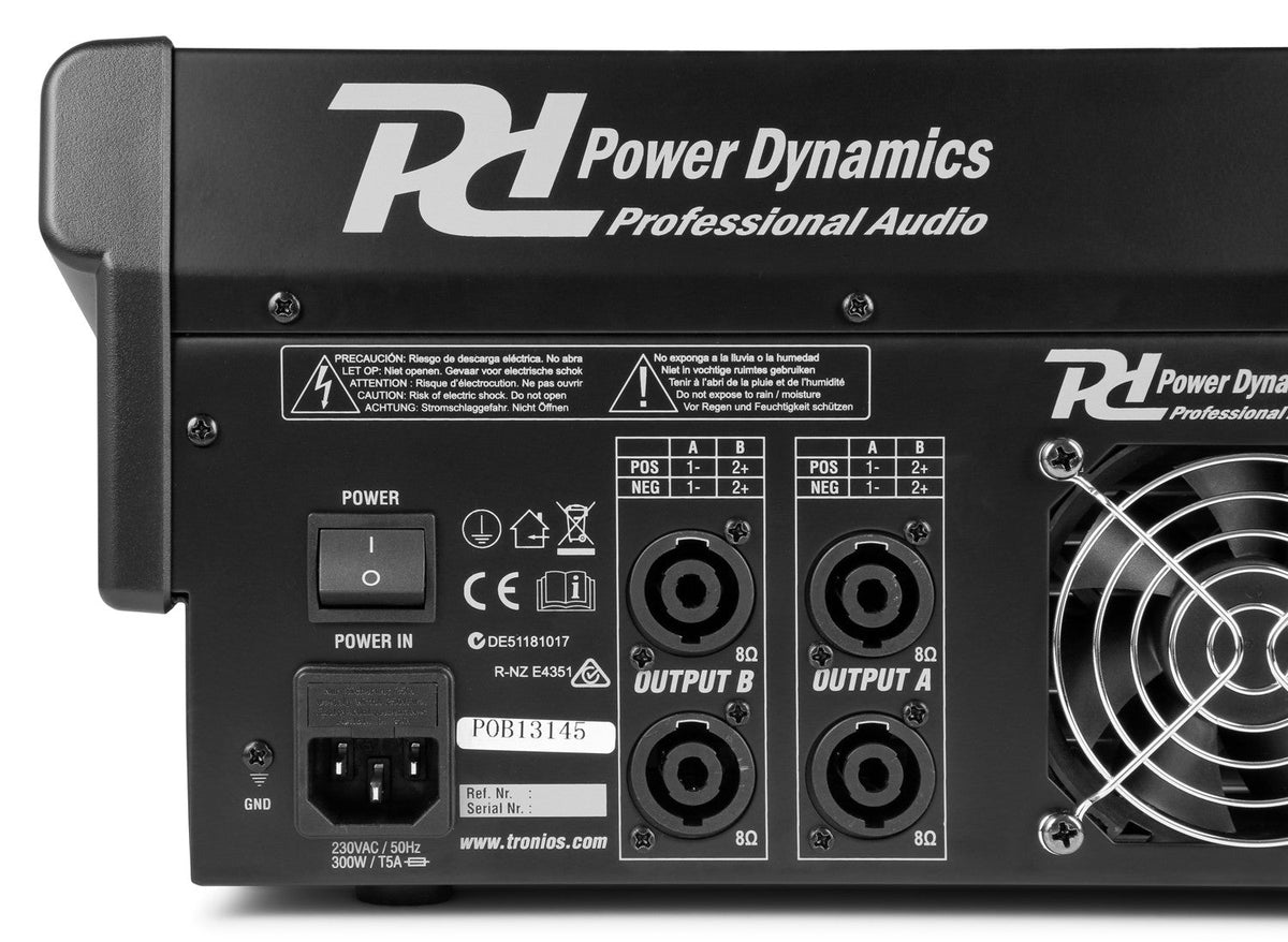 Power Dynamics PDM - S804A - Mezclador amplificado de escenario 8 canales - Tempo Shop