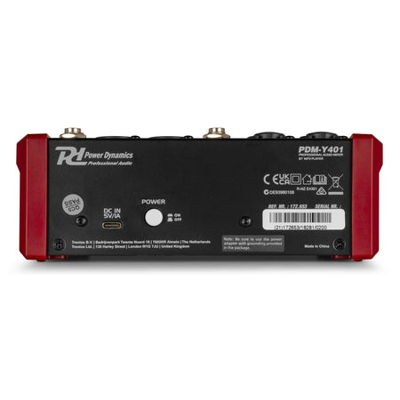 Power Dynamics PDM - Y401 - Mezclador de estudio 4 - Ch - Tempo Shop