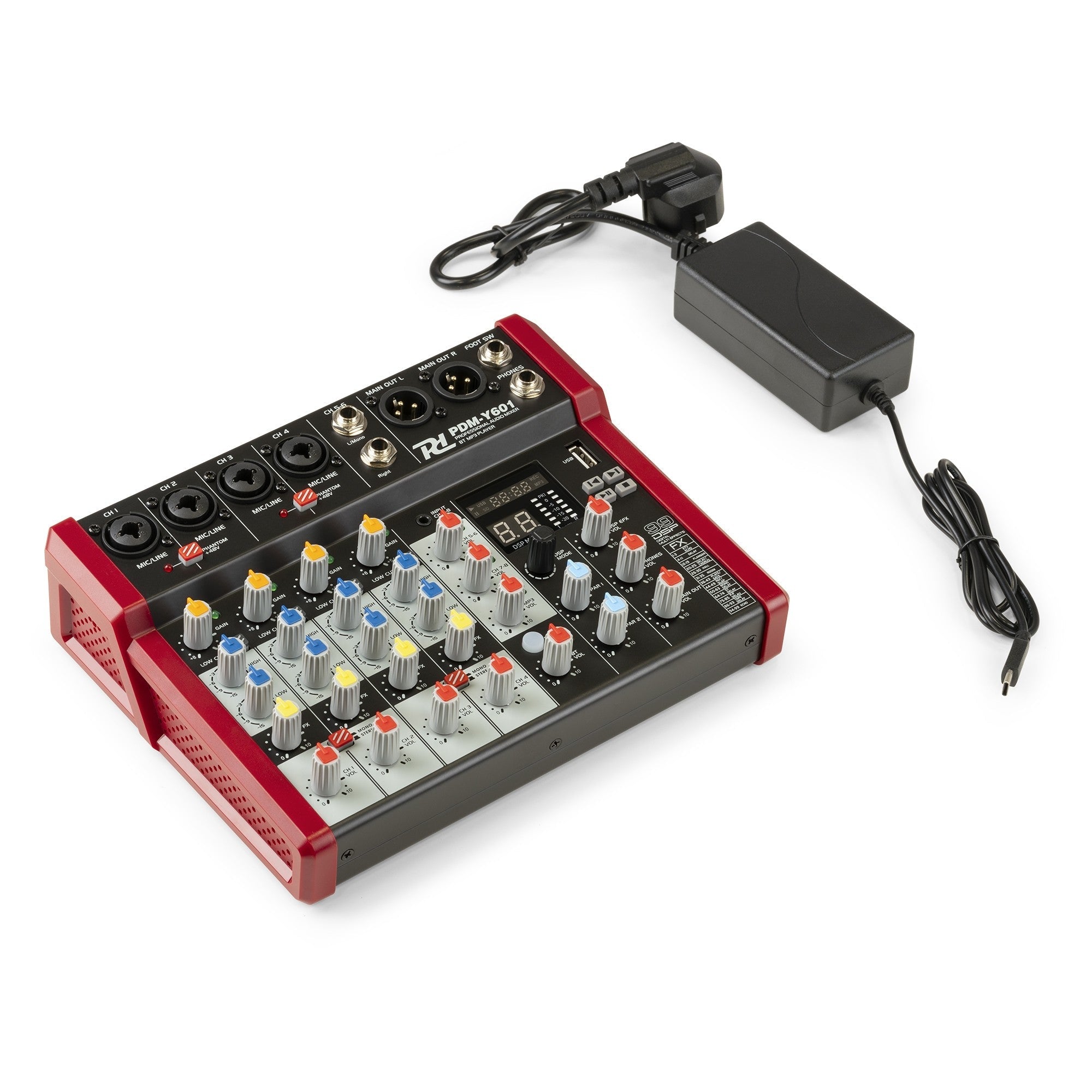 Power Dynamics PDM - Y601 - Mezclador de estudio 6 - Ch - Tempo Shop