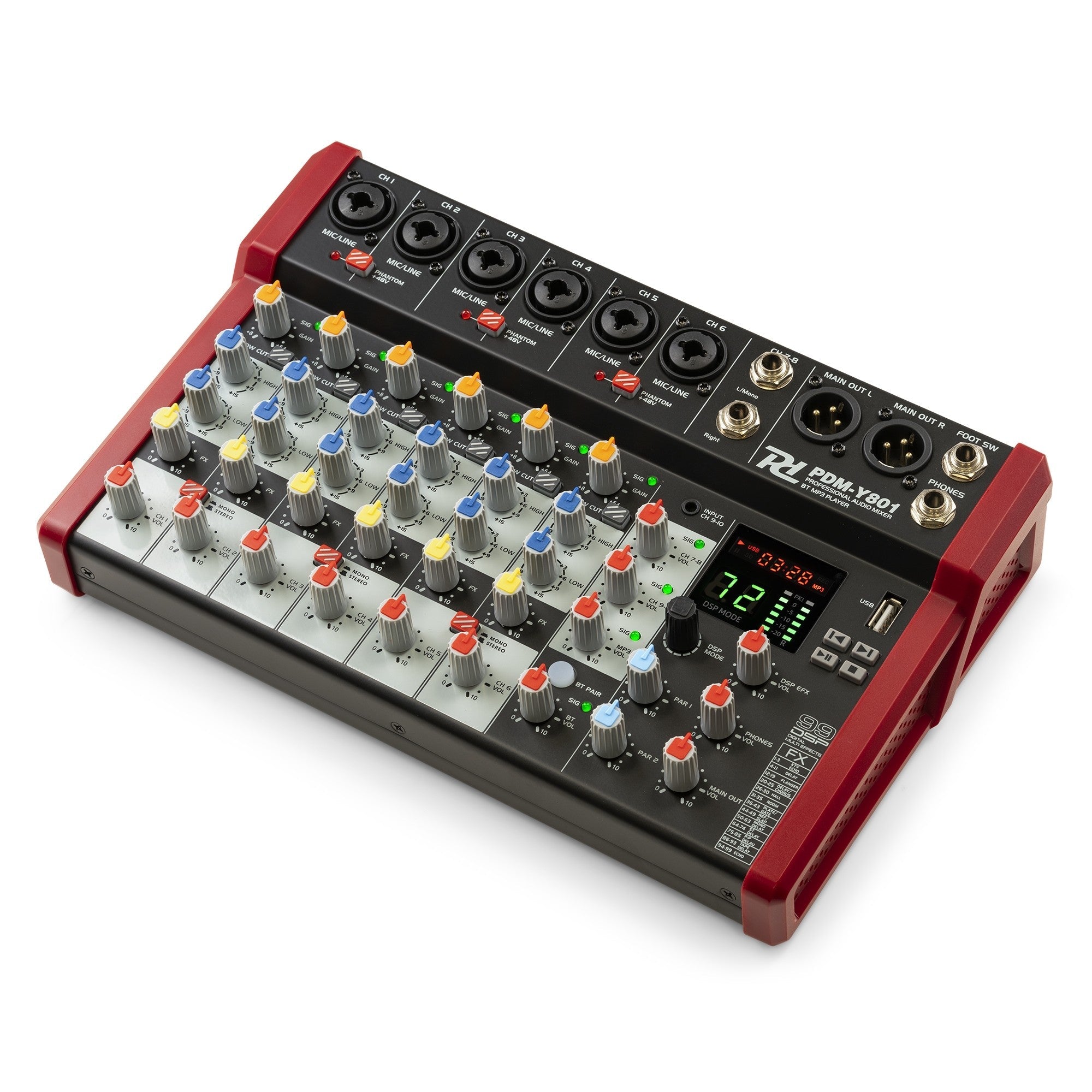 Power Dynamics PDM - Y801 - Mezclador de estudio 8 - Ch - Tempo Shop