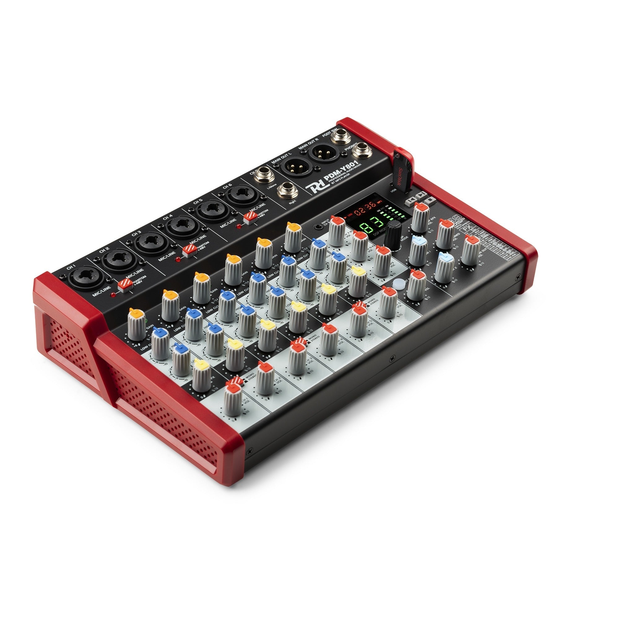Power Dynamics PDM - Y801 - Mezclador de estudio 8 - Ch - Tempo Shop