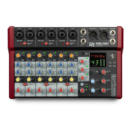 Power Dynamics PDM - Y801 - Mezclador de estudio 8 - Ch - Tempo Shop