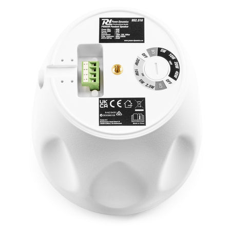 Power Dynamics PDS65W - Altavoz colgante 100V 6,5” Blanco - Tempo Shop