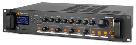 Power Dynamics PDV240MP3 - PA Mixer Amplifier 240W/100V 4 zones - Tempo Shop