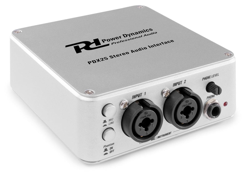 Power Dynamics PDX25 - Interface de audio USB 2Canales - Tempo Shop