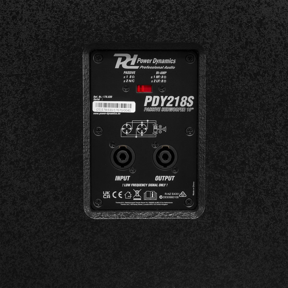 Power Dynamics PDY218S - Subwoofer Pasivo 18” 1000W - Tempo Shop