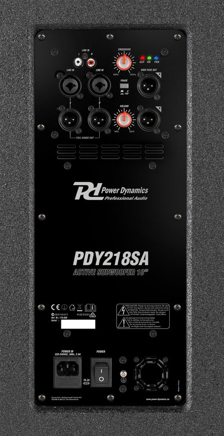 Power Dynamics PDY218SA - Subwoofer Activo 1000W - Tempo Shop