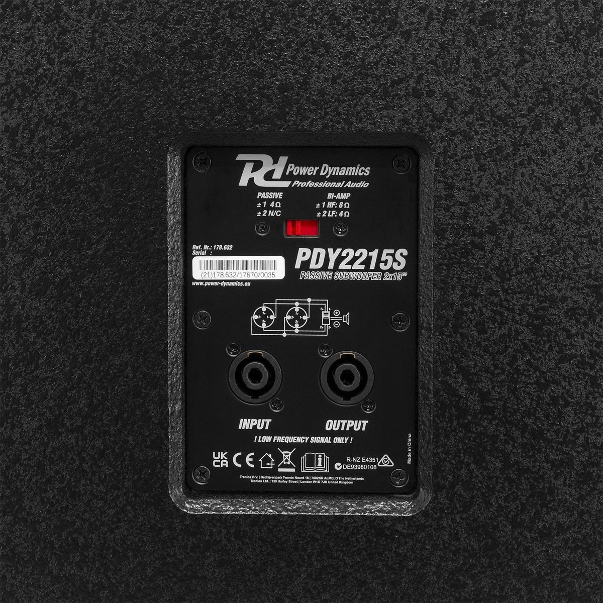 Power Dynamics PDY2215S - Subwoofer Pasivo 2x 15” 1800W - Tempo Shop