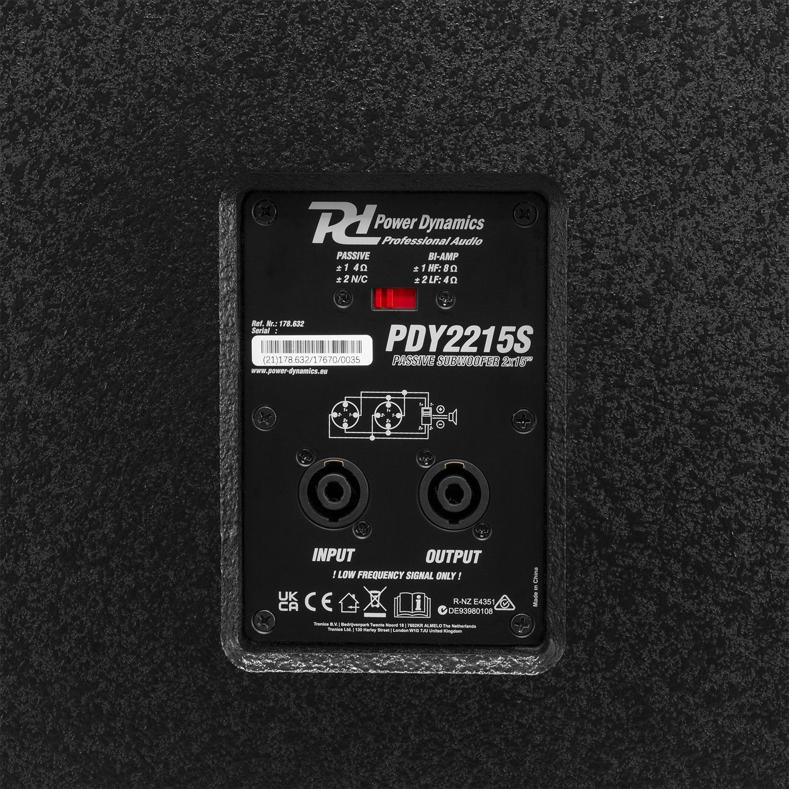 Power Dynamics PDY2215S - Subwoofer Pasivo 2x 15” 1800W - Tempo Shop