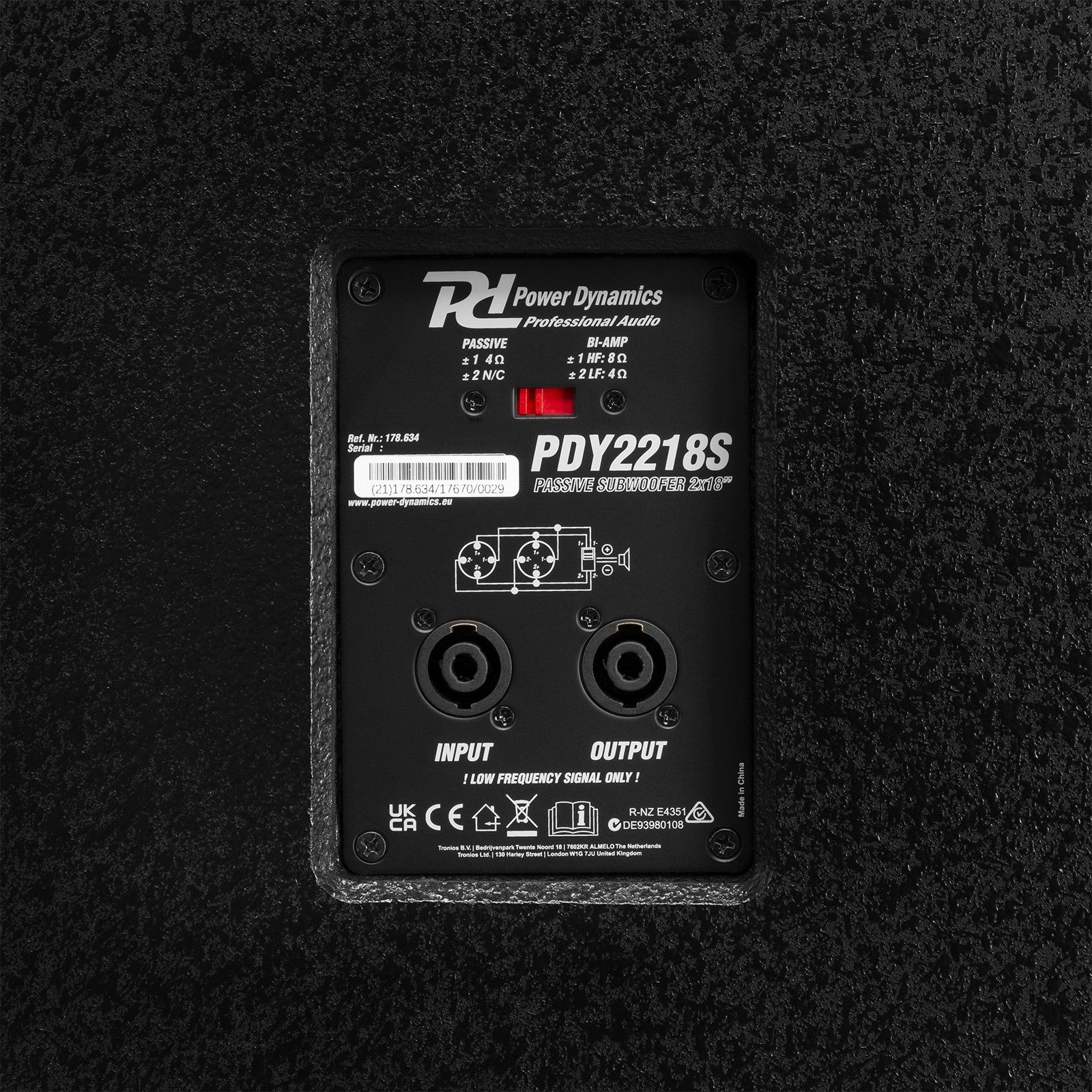 Power Dynamics PDY2218S - Subwoofer Pasivo 2x 18” 2000W - Tempo Shop