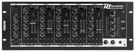 Power Dynamics PDZM700 - Mezclador instalación de 6 canales USB 4 zonas - Tempo Shop