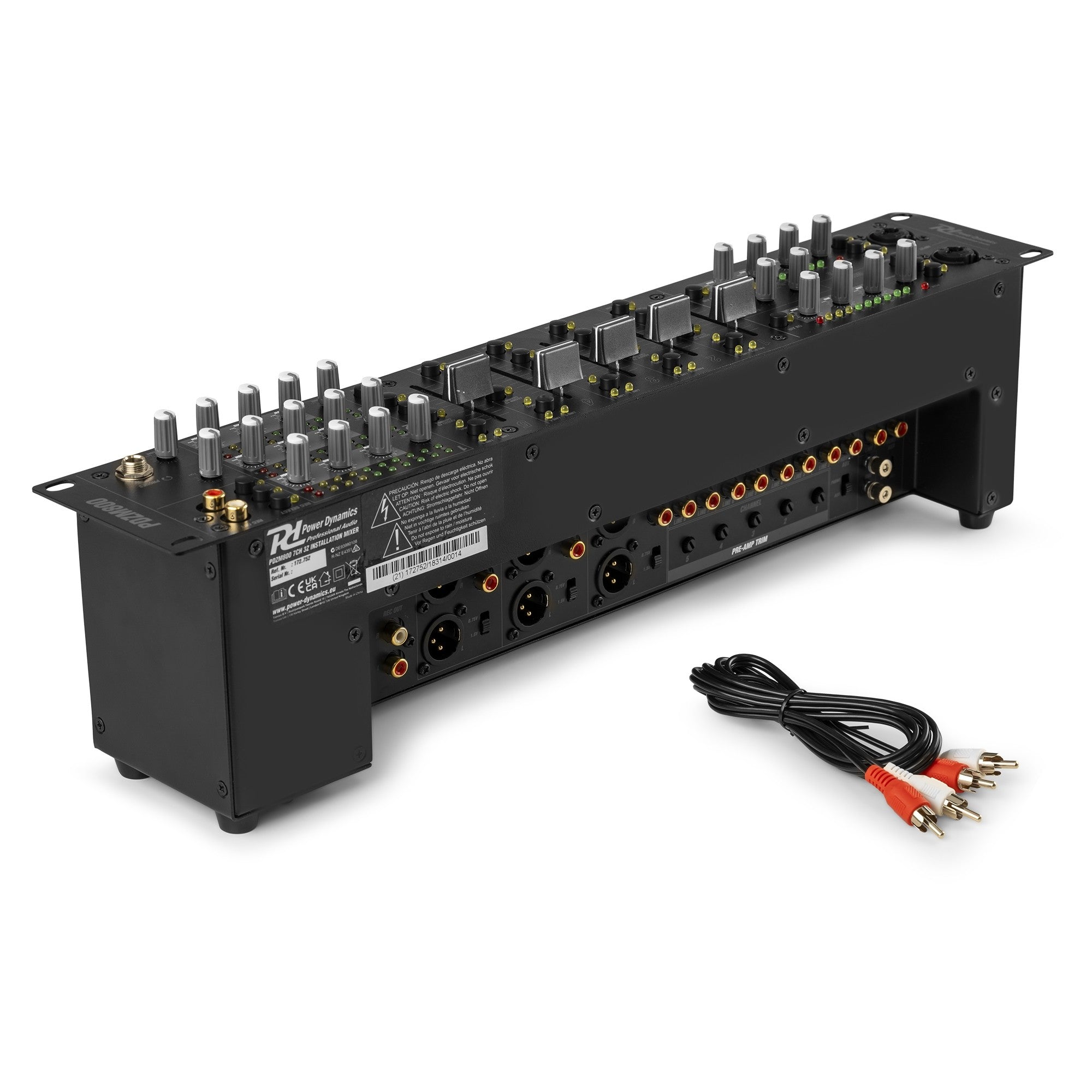 Power Dynamics PDZM800 - Mezclador de instalación de 7Ch con 3 zonas - Tempo Shop