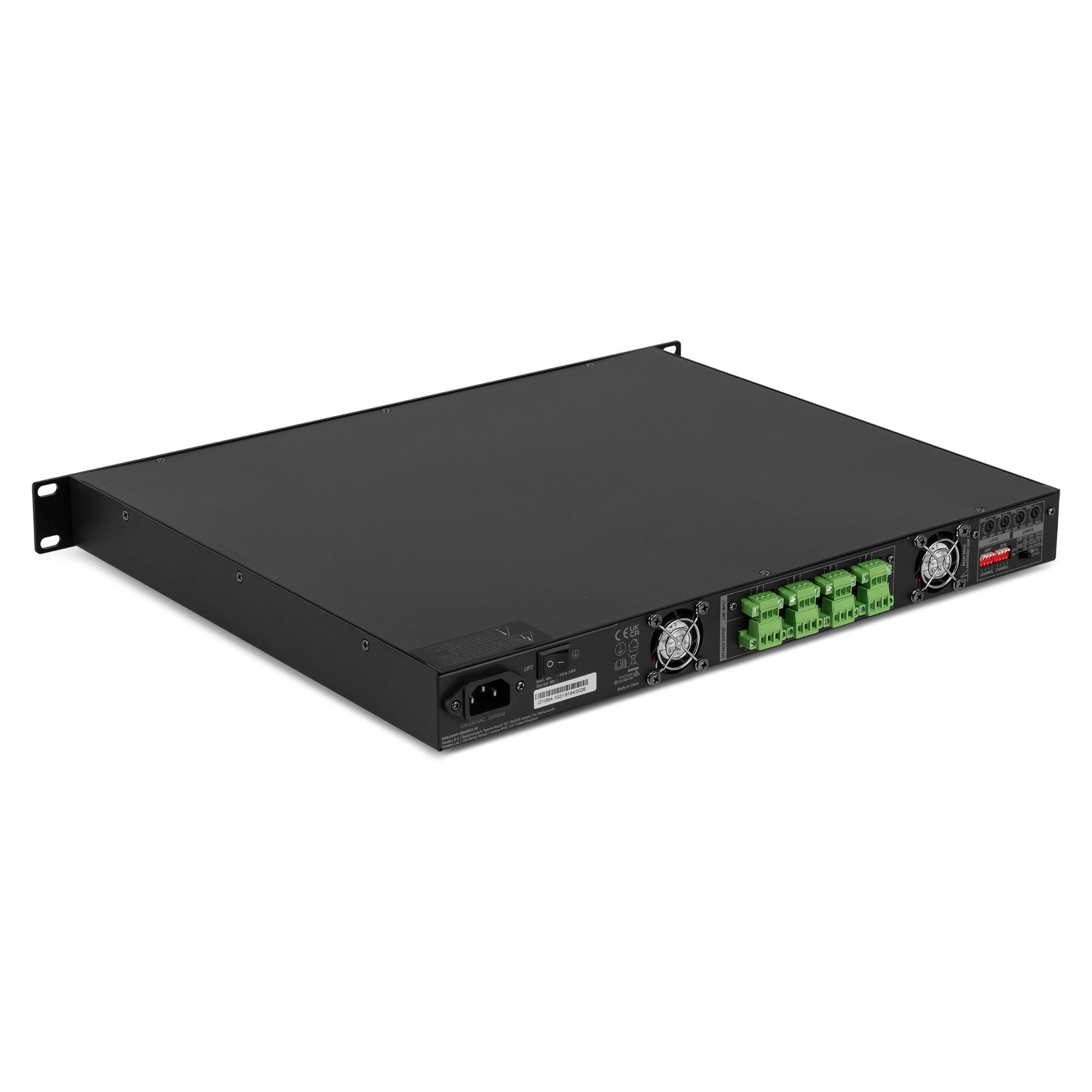 Power Dynamics PMDA4120 - Amplificador 4 canales Clase - D 100V/8Ohm 4x 120W - Tempo Shop