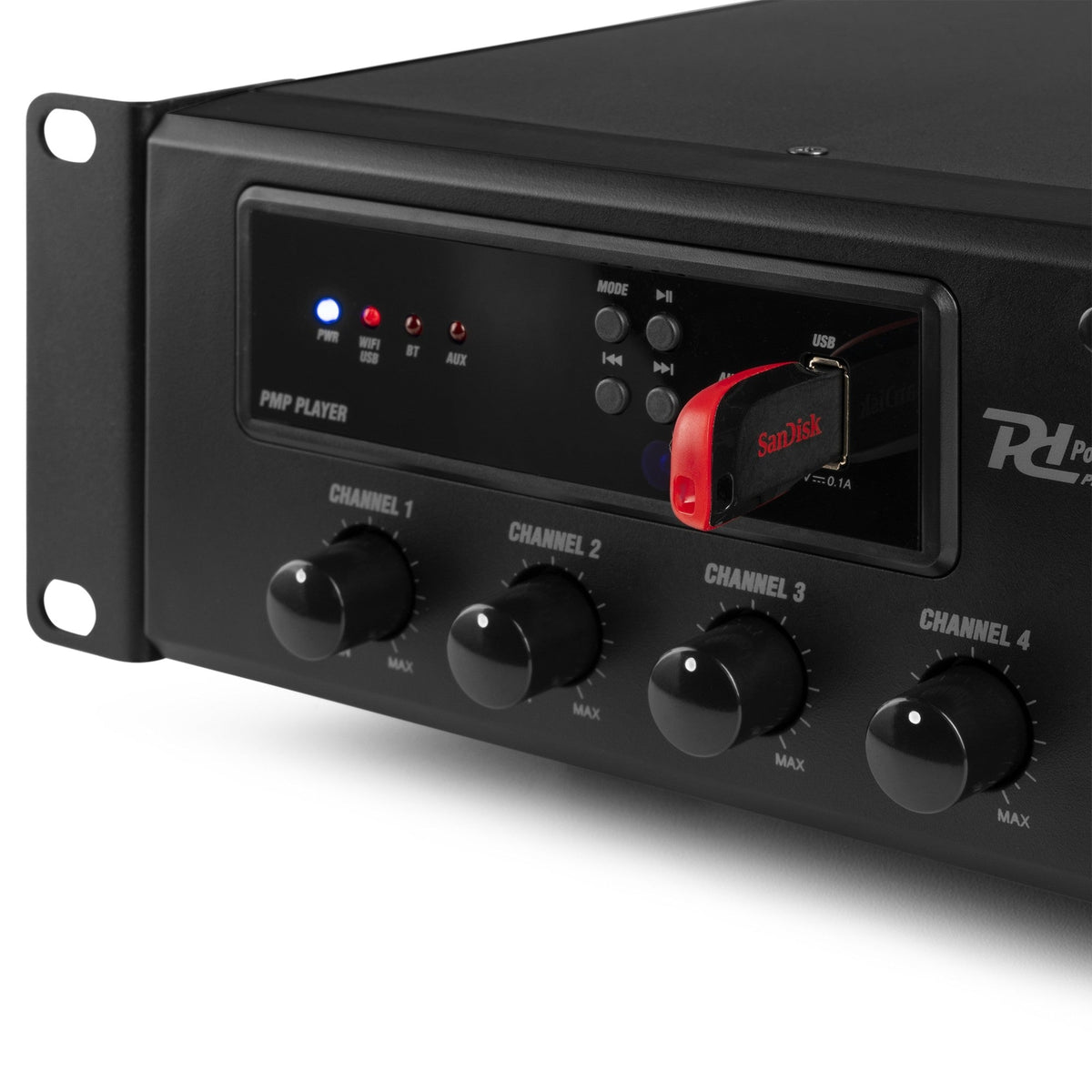 Power Dynamics PMP240 - Amplificador mezclador para instalación 240W 6 zonas - Tempo Shop