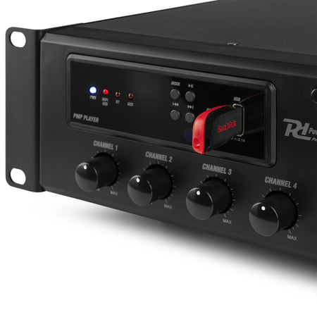 Power Dynamics PMP360 - Amplificador mezclador para instalación 360W 6 zonas - Tempo Shop