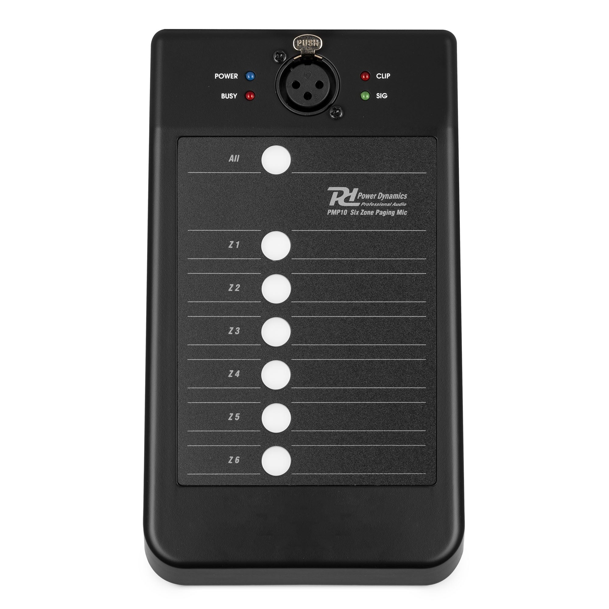 Power Dynamics PMPM10 - Micrófono de avisos 6 Zonas - Tempo Shop
