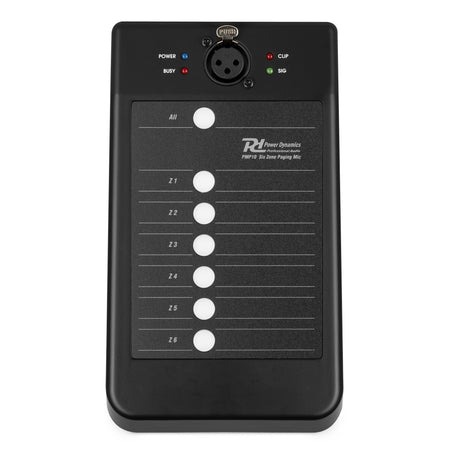 Power Dynamics PMPM10 - Micrófono de avisos 6 Zonas - Tempo Shop