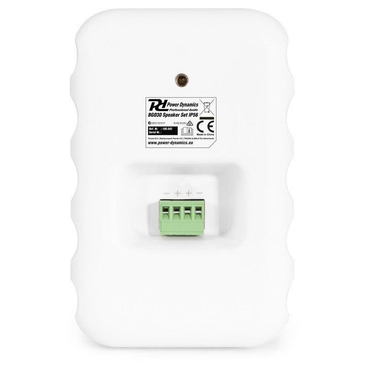Power Dynamics BG030 - Conjunto altavoces Interior/Exterior 3" 60W Blanco - Tempo Shop