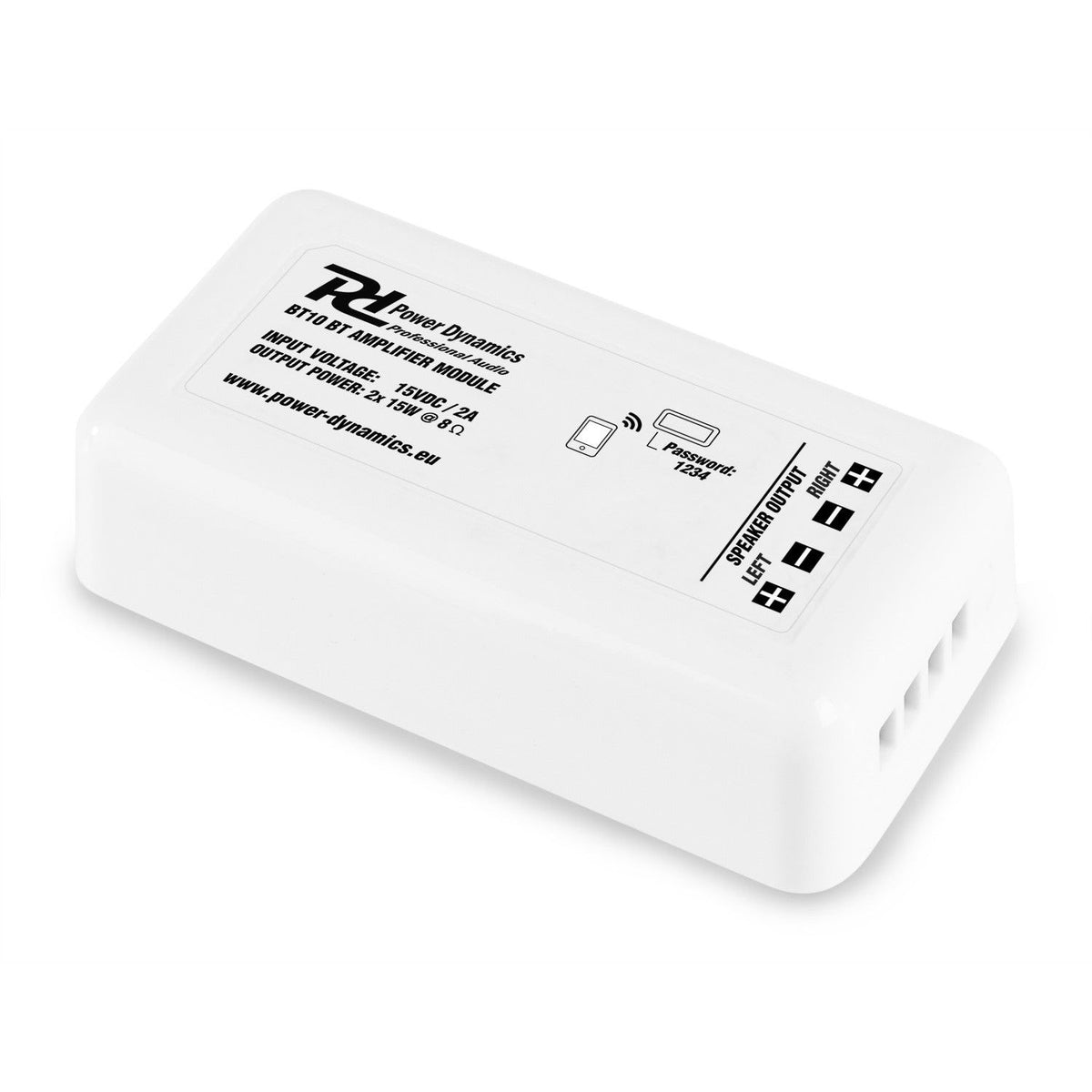 Power Dynamics BT10 - Amplificador compacto estéreo BT - Tempo Shop