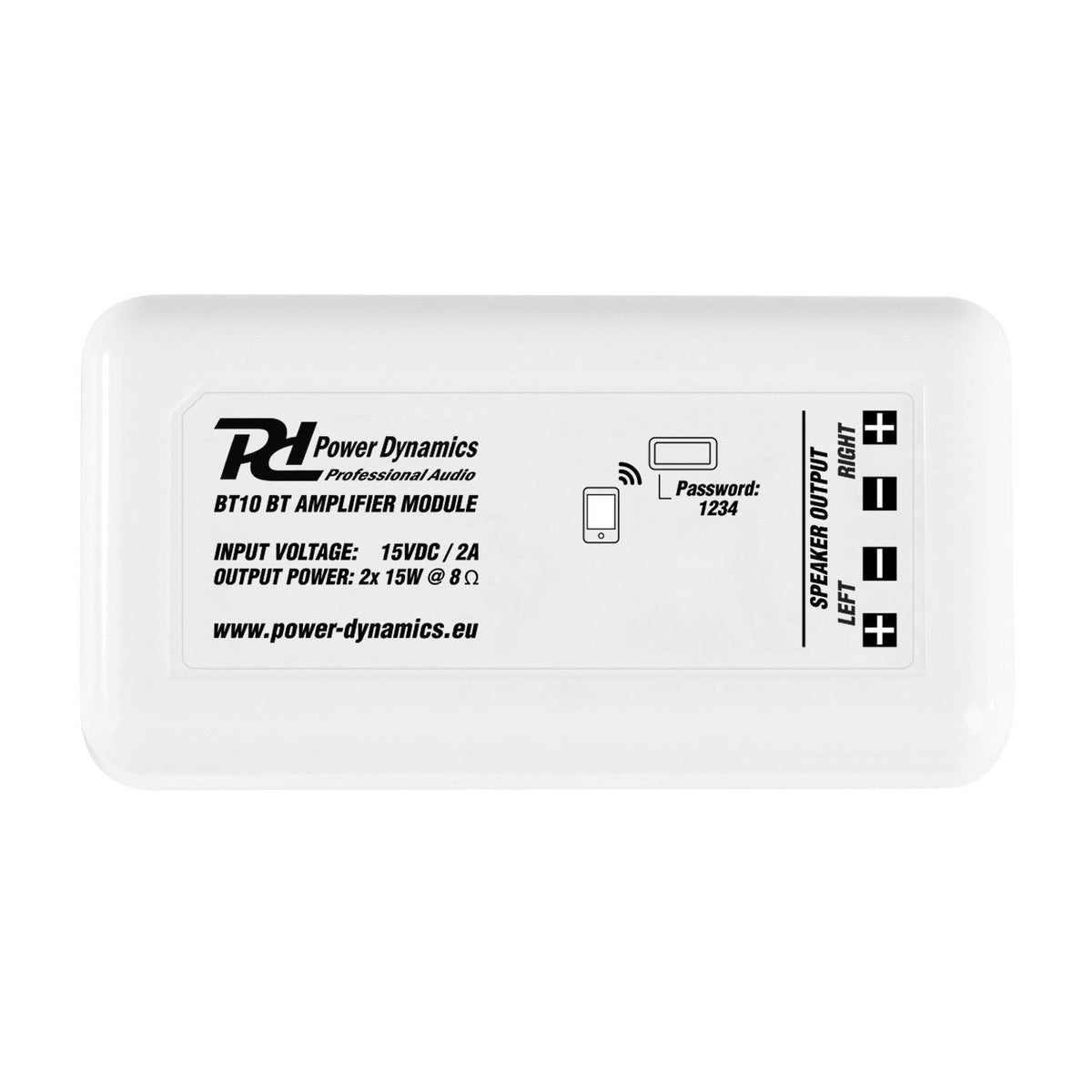 Power Dynamics BT10 - Amplificador compacto estéreo BT - Tempo Shop