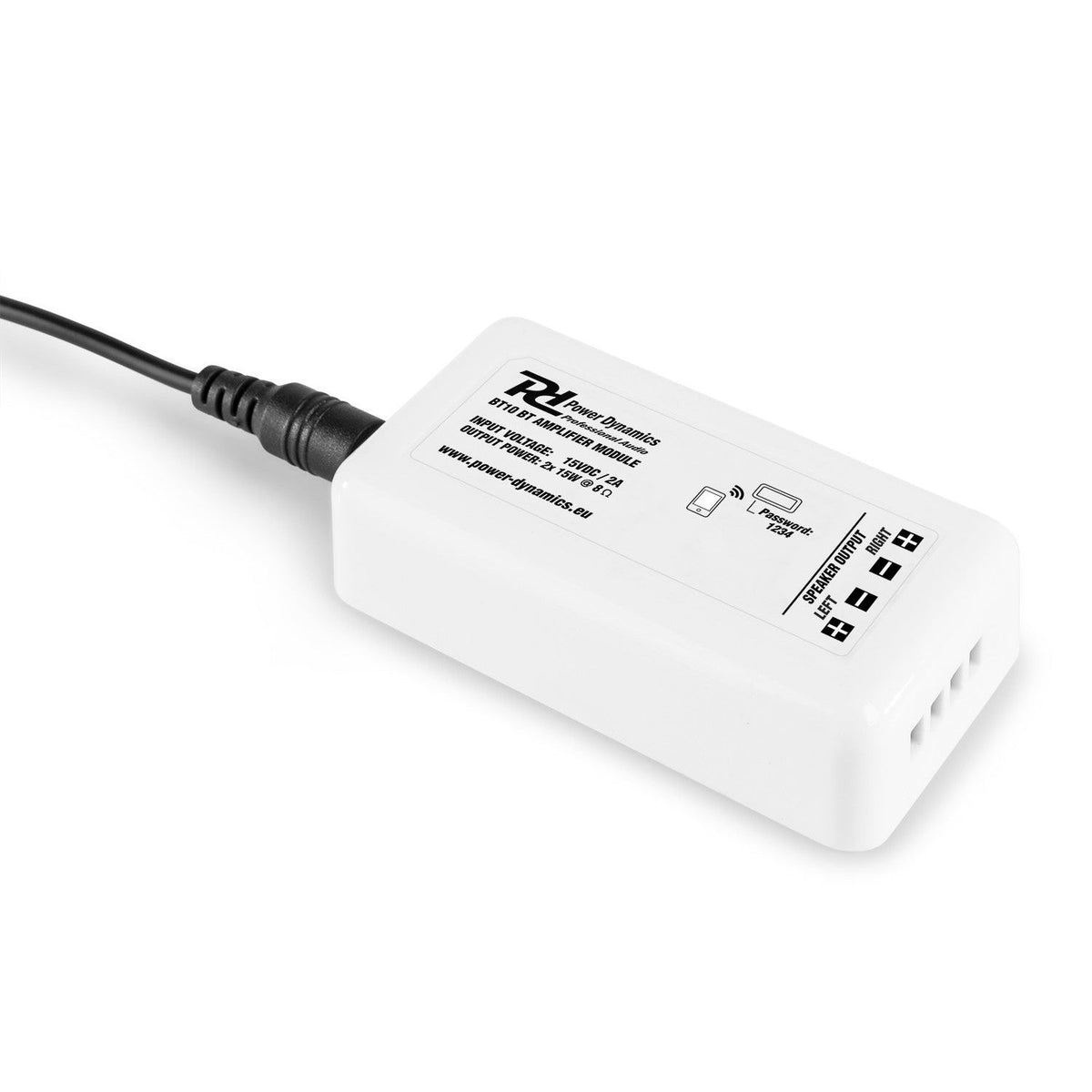 Power Dynamics BT10 - Amplificador compacto estéreo BT - Tempo Shop