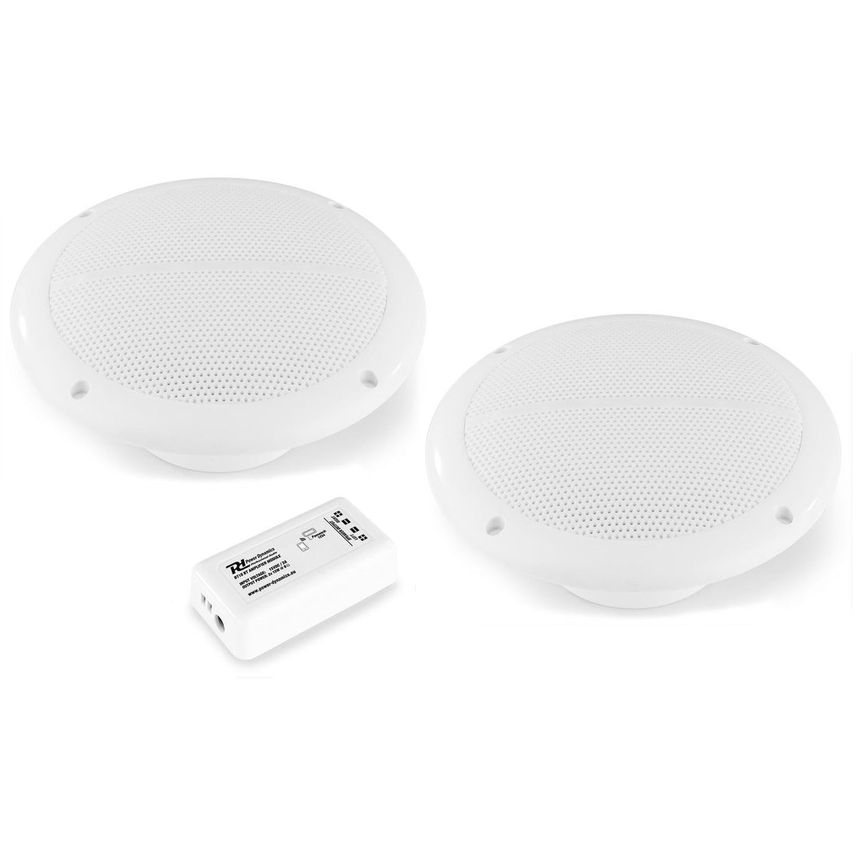 Power Dynamics BT10SET - Amplificador estéreo compacto BT con altavoces de techo 5" - Tempo Shop