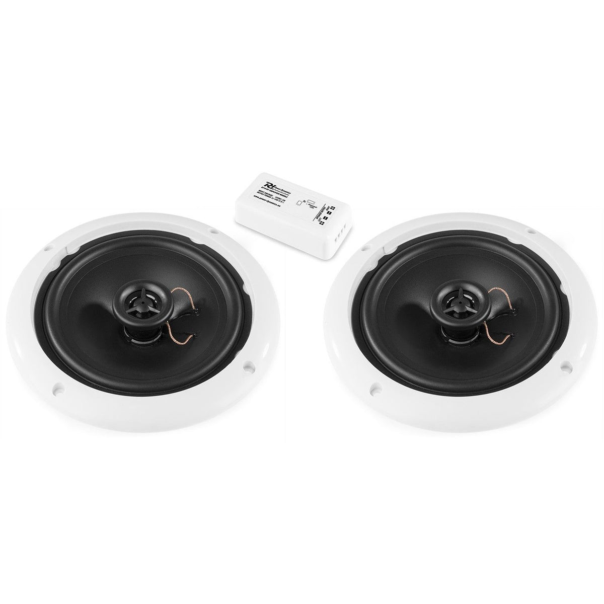 Power Dynamics BT10SET - Amplificador estéreo compacto BT con altavoces de techo 5" - Tempo Shop