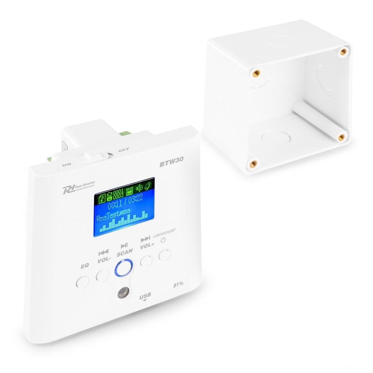 Power Dynamics BTW30 - Sistema de audio para pared 2x15W BT - Tempo Shop