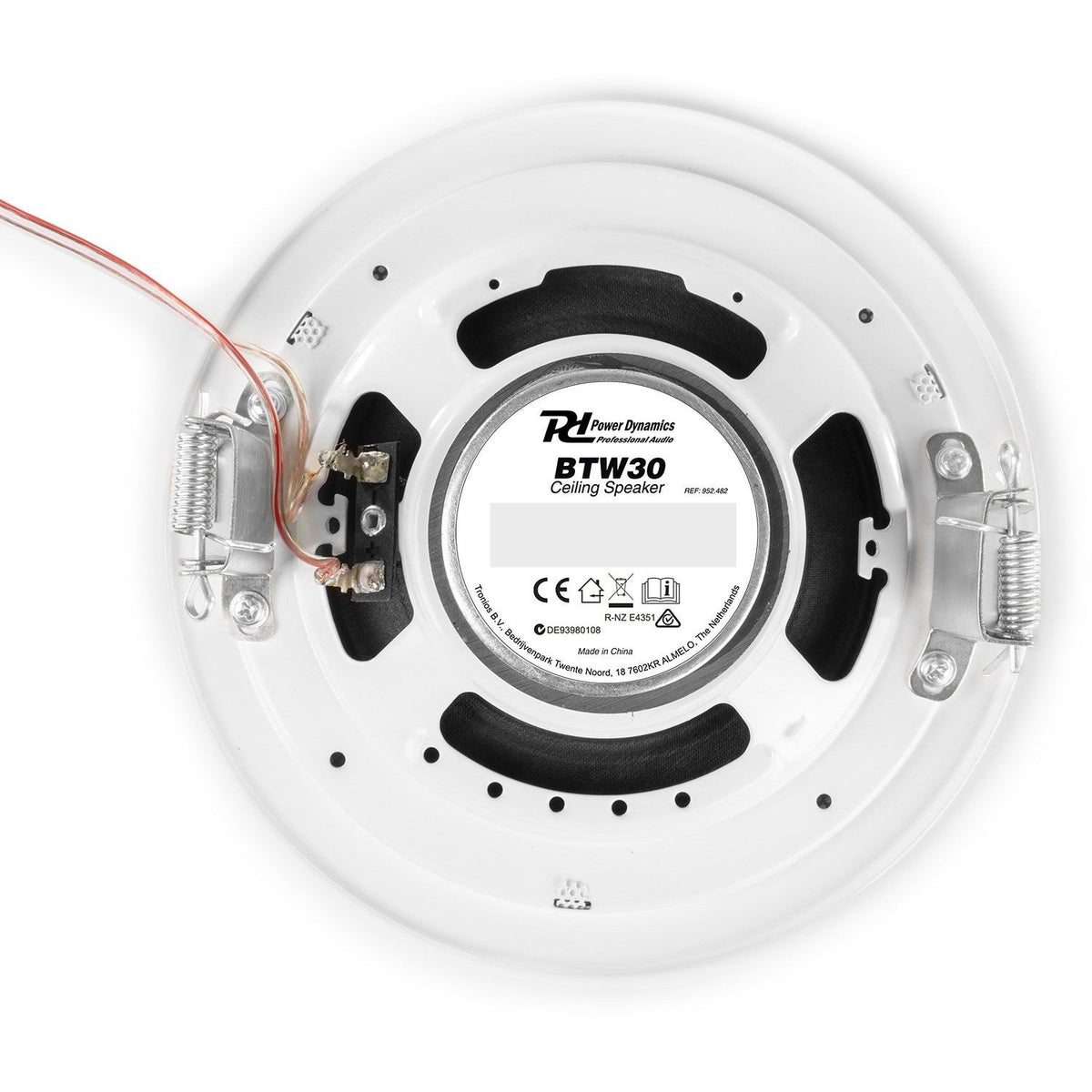 Power Dynamics BTW30SET - Sistema de audio para pared con 2 Altavoces de Techo de 15W - Tempo Shop