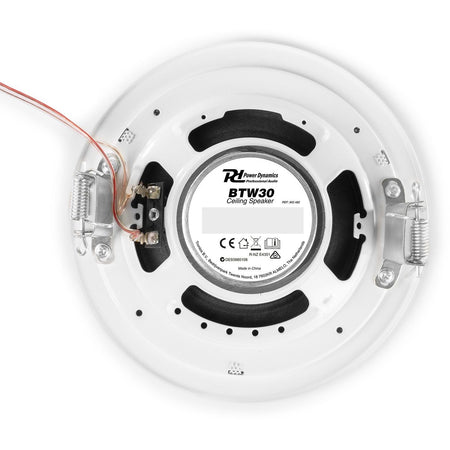 Power Dynamics BTW30SET - Sistema de audio para pared con 2 Altavoces de Techo de 15W - Tempo Shop