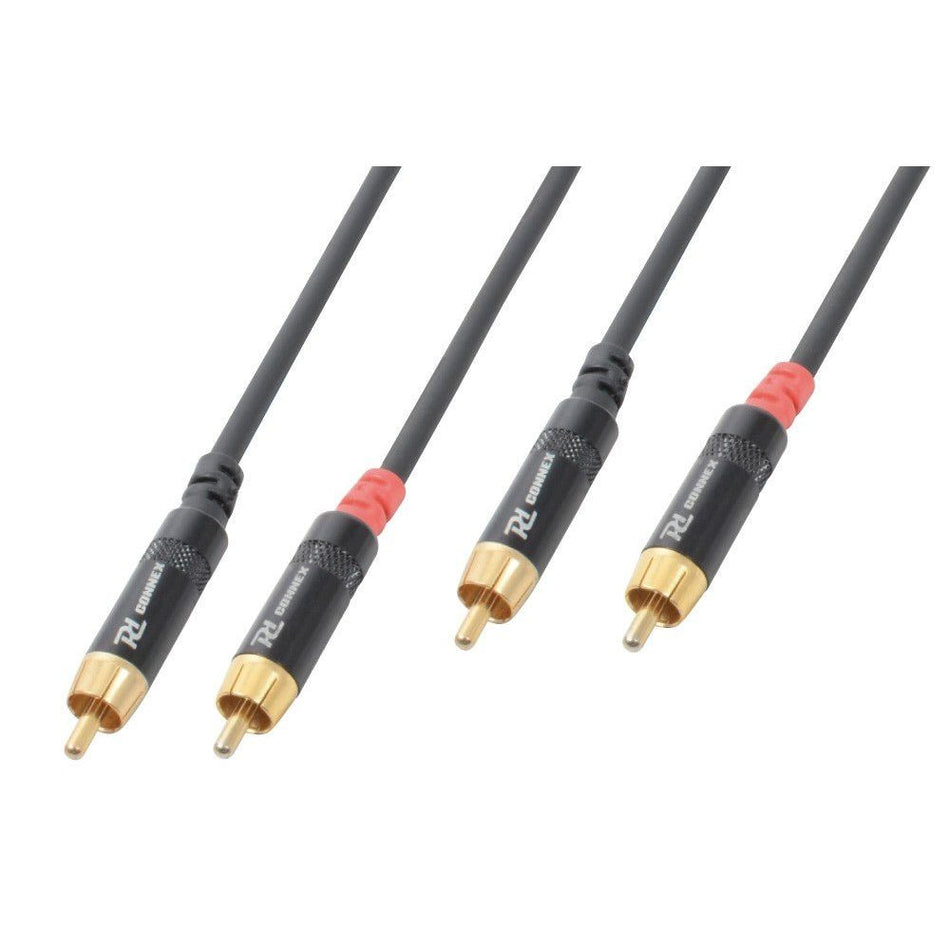 Power Dynamics CX94 - 1 - Cable 2x RCA Macho - 2x RCA Macho 1m - Tempo Shop