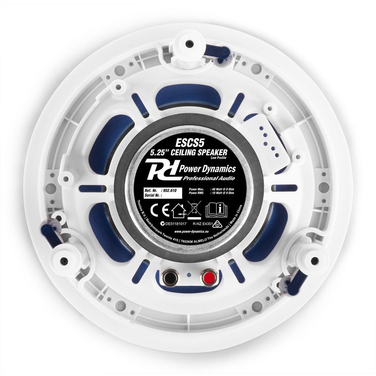Power Dynamics ESCS5 - Conjunto altavoces de techo de bajo perfil 5,25” - Tempo Shop