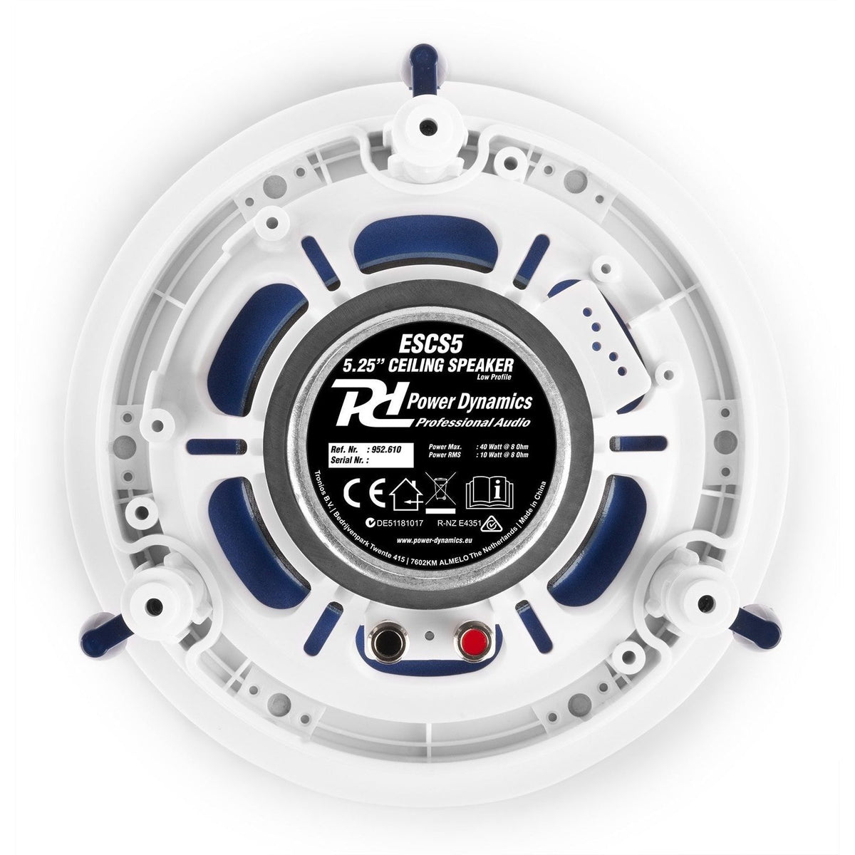 Power Dynamics ESCS5 - Conjunto altavoces de techo de bajo perfil 5,25” - Tempo Shop