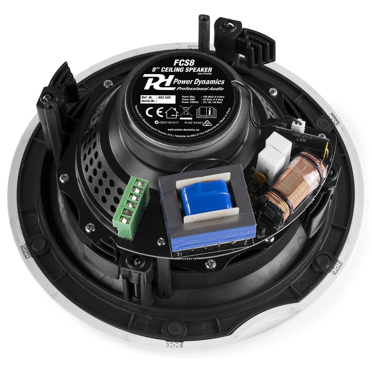 Power Dynamics FCS8 - Altavoces de techo de bajo perfil 100V 8" - Tempo Shop