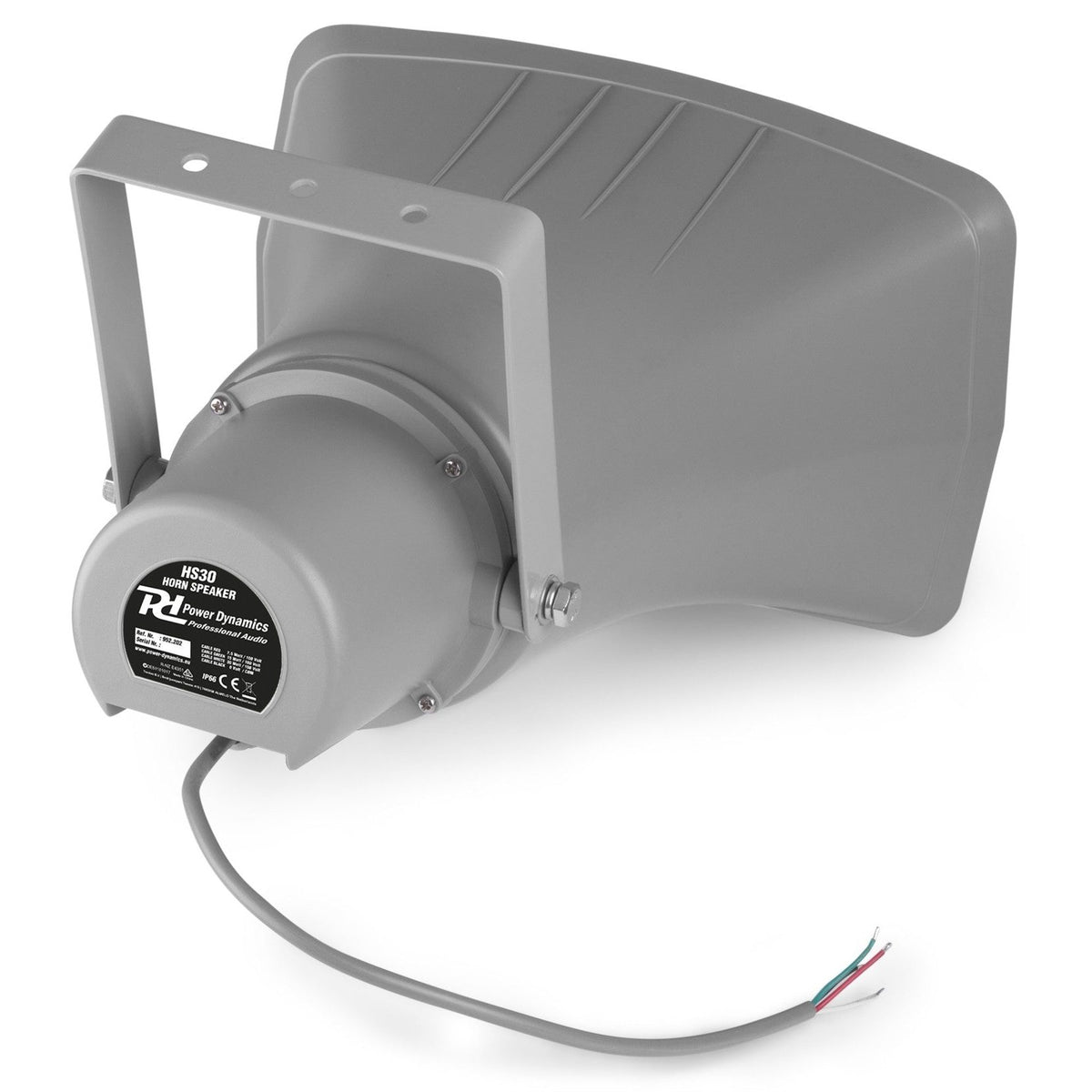 Power Dynamics HS30 - Altavoz exponencial bocina 30W 100V - IPX6 - Tempo Shop