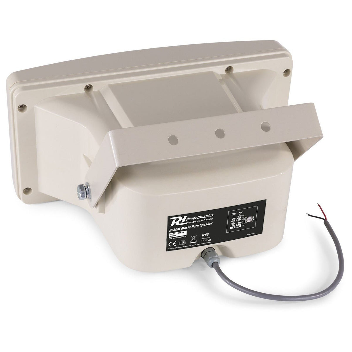 Power Dynamics HS30M - Altavoz de bocina para música 30W 100V - IPX6 - Tempo Shop