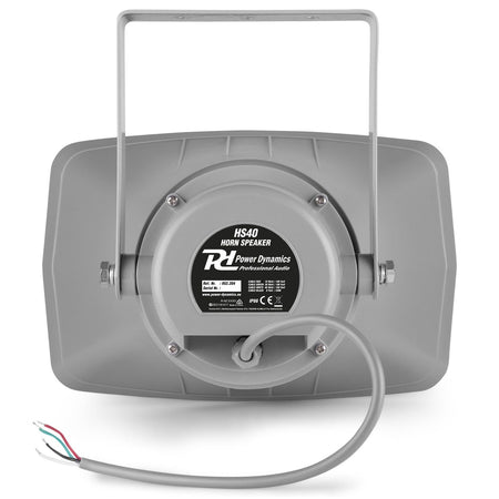 Power Dynamics HS40 - Altavoz exponencial bocina 40W 100V - IPX6 - Tempo Shop