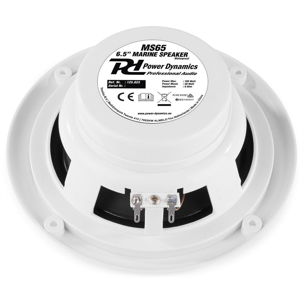 Power Dynamics MS65 - Conjunto altavoces Marino intemperie 6.5" 100W - Tempo Shop