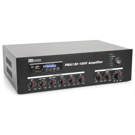 Power Dynamics PBA120 - Amplificador linea 100V 120W - Tempo Shop