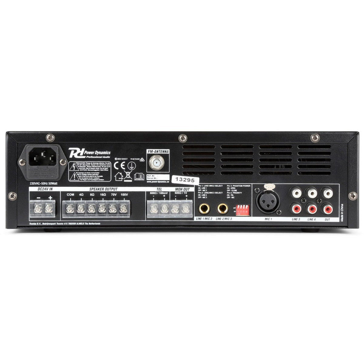 Power Dynamics PBA60 - Amplificador línea 100V 60W - Tempo Shop