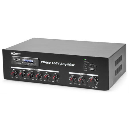 Power Dynamics PBA60 - Amplificador línea 100V 60W - Tempo Shop