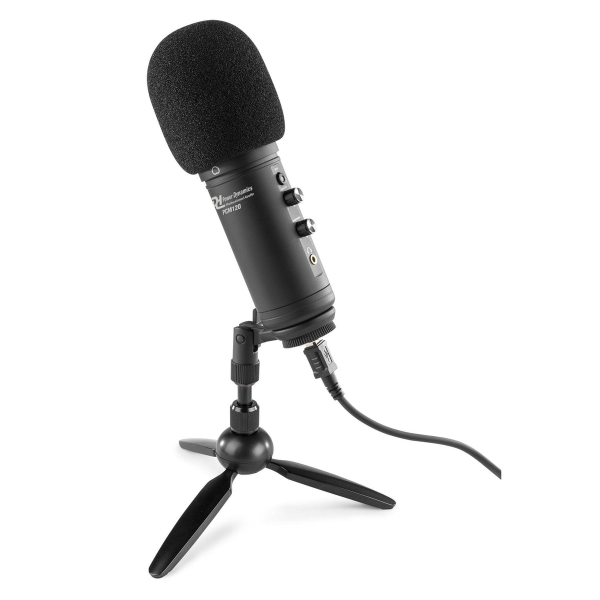 Power Dynamics PCM120 - Conjunto micrófono condensador USB - Tempo Shop