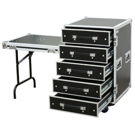 Power Dynamics PD - FA6 - Flightcase de 5 Cajones 3U + Mesa - Tempo Shop
