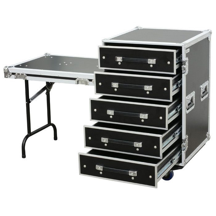 Power Dynamics PD - FA6 - Flightcase de 5 Cajones 3U + Mesa - Tempo Shop